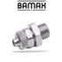 GAV Straight Conical 1/4 M Push In Fitting For 6mm Hose